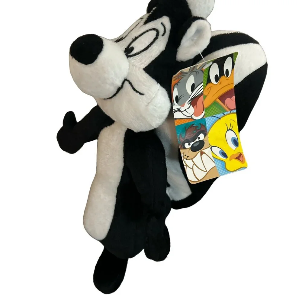 Vintage 1990s Pepe Le Pew Looney Tunes Plush Toy NWT Warner Bros - Picture 3 of 16
